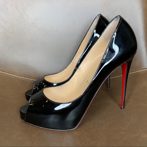 Christian Louboutin Shoes - Christian Louboutin Very Prive Black Patent Pumps